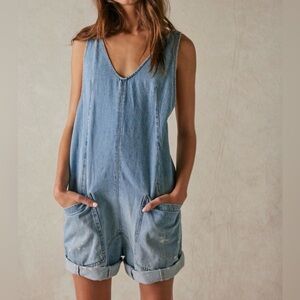 Free People high roller shortalls